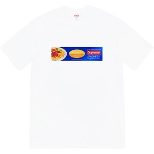 SUPREME Spaghetti Tee White 2XL Box Logo T-Shirt